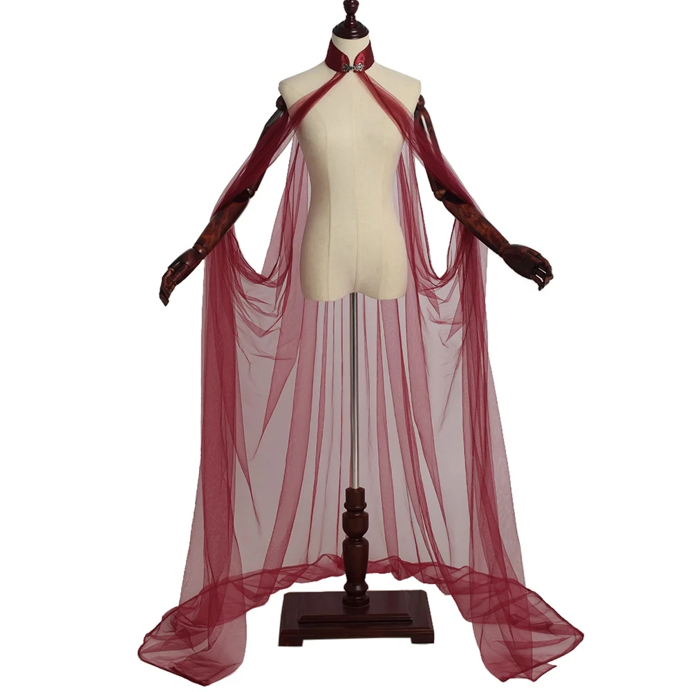 Сказочный костюм эльфа, платье, женская сетчатая накидка, ЭЛЬФИЙСКАЯ КОРОЛЕВА, принцесса с воротником, свадебный плащ, средневековый костюм