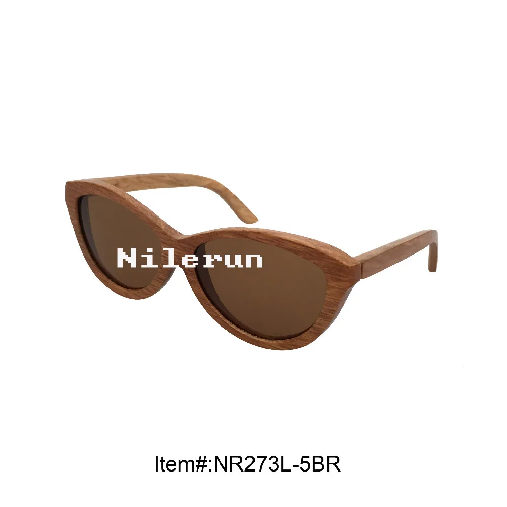 

fashion big cat eye polarized wood eyewear sunglasses