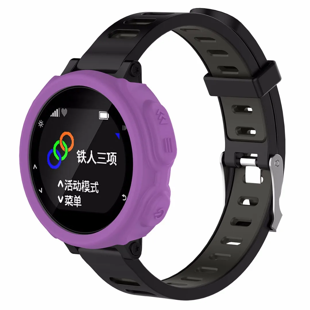 Colorful Silicone Band Cover Case Wristband Bracelet Protector For Garmin Forerunner 235 735XT GPS Watch