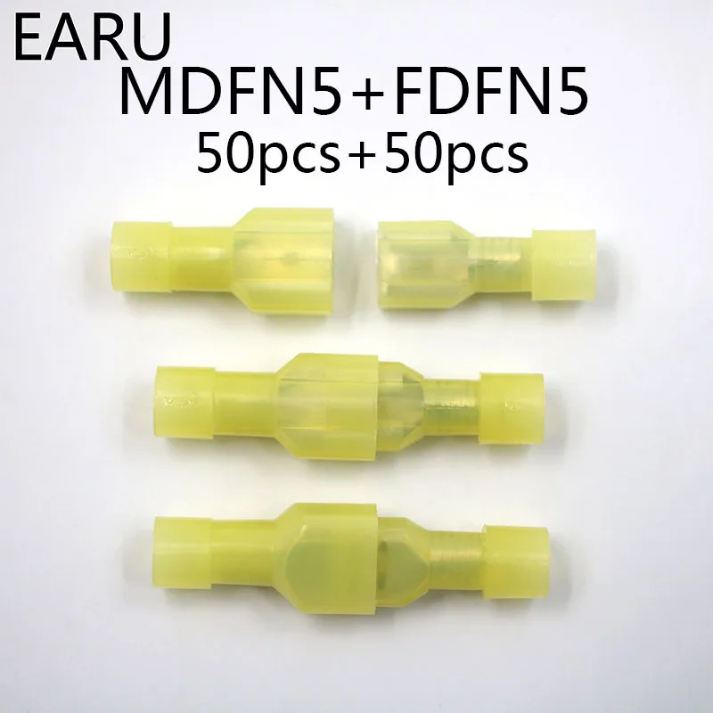 100 шт. латунные зажимы для контактов MDFN + FDFN FDFN|crimp terminal connector|connector crimpterminal connector |