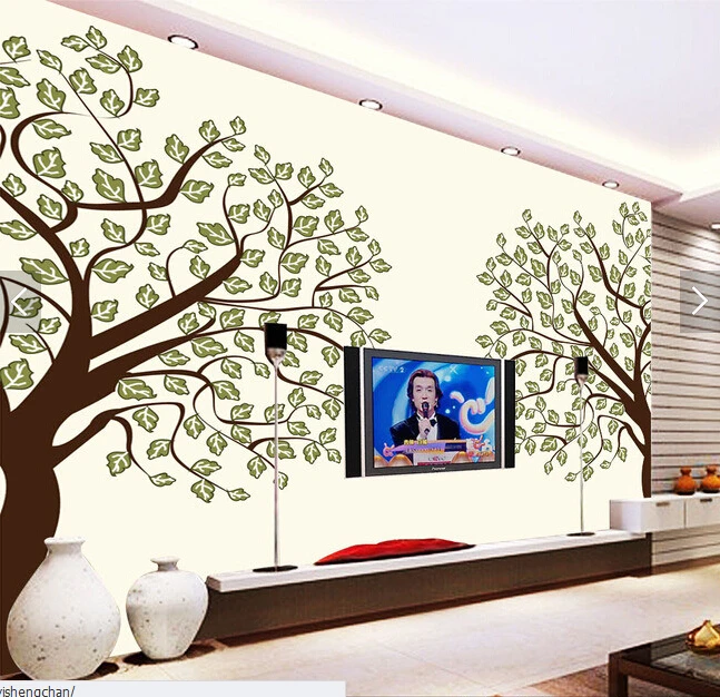 

Custom papel DE parede infantil, hand-painted forest birds murals for the sitting room bedroom TV setting wall vinyl wallpaper