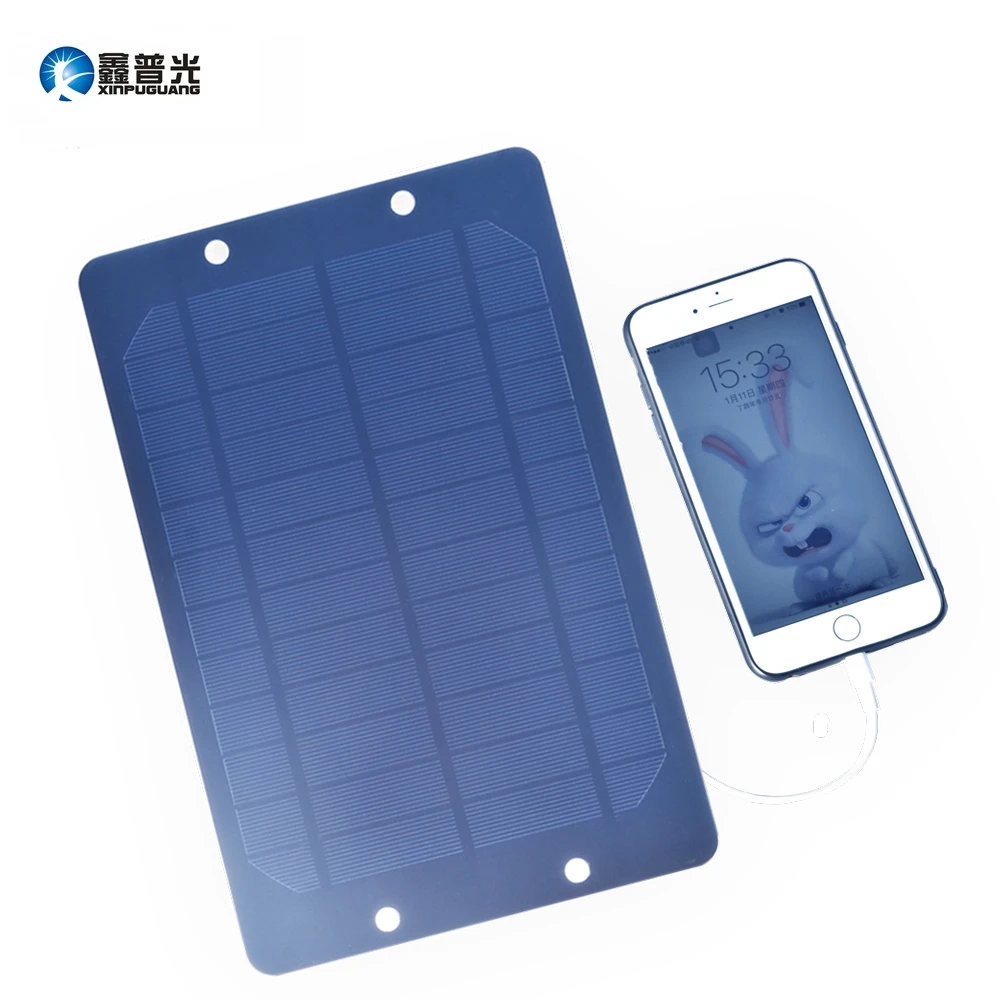 

Xinpuguang 6W 6V Solar Panel Mono Cell Bracket Portable Charger for USB 5V 1A Output Mobile Phone Power Bank Outdoor Charge