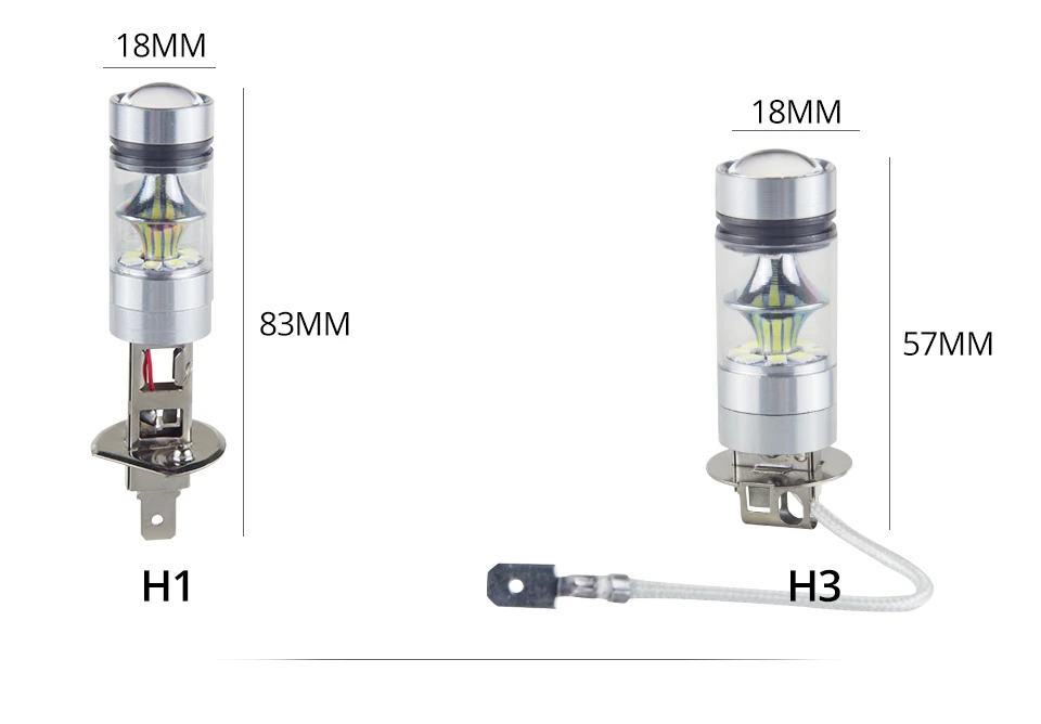 Aceersun LED H7 LED H8 H11 H10 F22 Fog light Car headlamp 1200LM DC12V 24V 2030SMD Chip CANBUS  Yellow light Car Modification (9)
