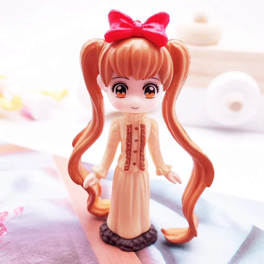 Cute Sailor Moon Tsukino Usagi Hatsune Miku Janpanese Girls Big Eye Figures PVC Action Figure Model Keychain Children Toys Dolls