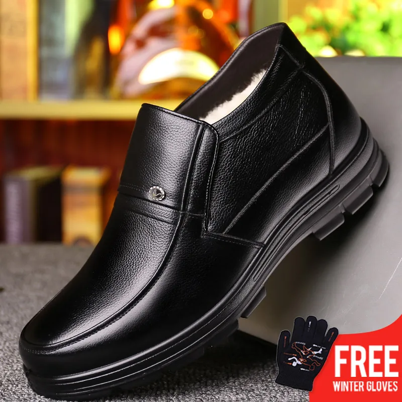 OSCO 2018 New Classic Men Boots Shoes Winter Warm Fur Snow Slip On Boot Non-slip High Quality Outdoor Man | Обувь