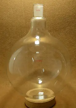 

Lab Flask,5L,1 Neck,24/40,Round Bottom Glass Flask,5000ml,Laboratory Glass