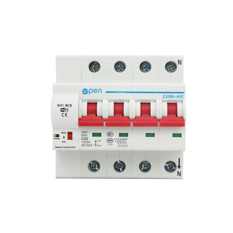  OPEN 4P 32A Remote Control Wifi Circuit Breaker /Smart Switch / support alexa and google home for S - 32999580731
