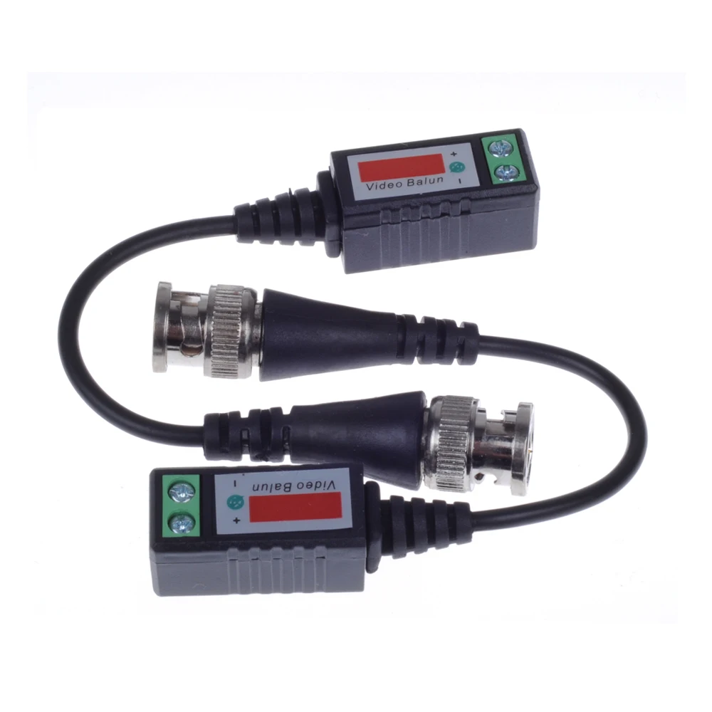 Скрученный BNC CCTV Video Balun пассивные трансиверы UTP Cat5 до 3000 футов|balun bnc|balun videobalun