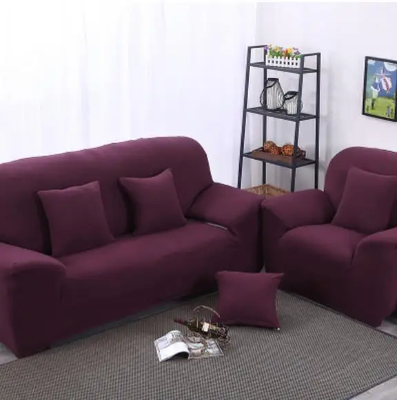 

European pure color combination of three people cloth art sofa set of sofa cover the four seasons Shoe cover all free shipping