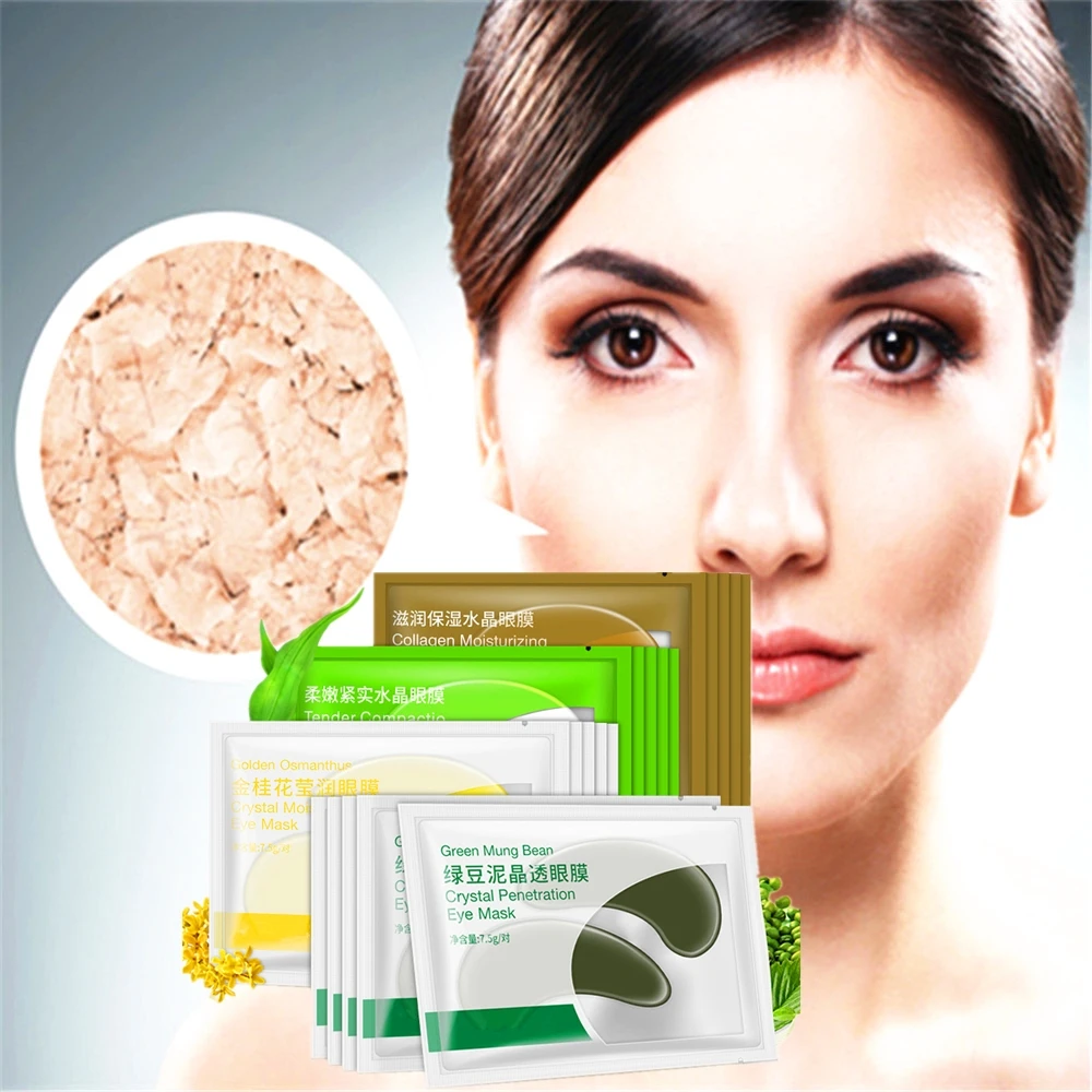 

DISAAR Eyes Masks Eye Skin Care 2PCS/Pack Osmanthus Essence Mask Collagen Crystal Eye patch