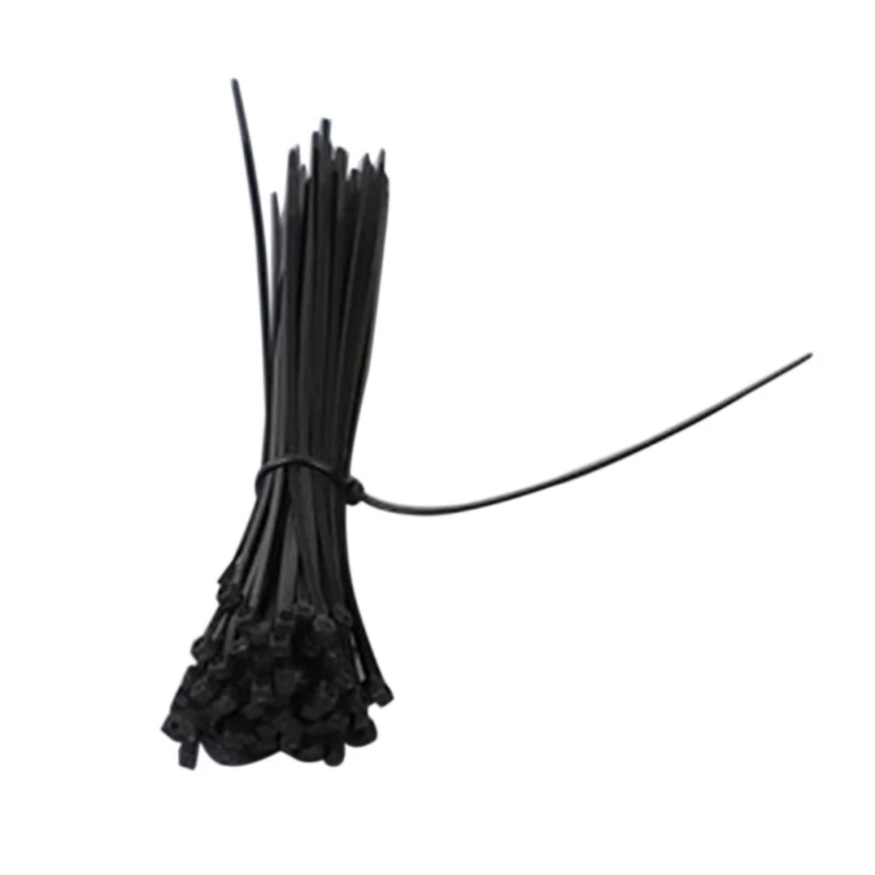 100 шт./компл. 3x100 мм нейлоновый кабель самоблокирующийся пластиковый проволочный хомут для кабеля комплект галстуков на молнии промышленные крепежные детали аппаратный кабель - Цвет: B
