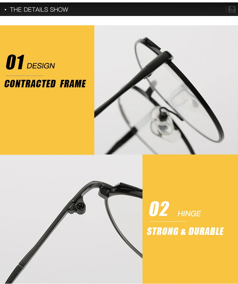 Lunettes de mode femelle ovale en metal cadder femmes de lunettes прозрачные lunettes Lunettes Hommes