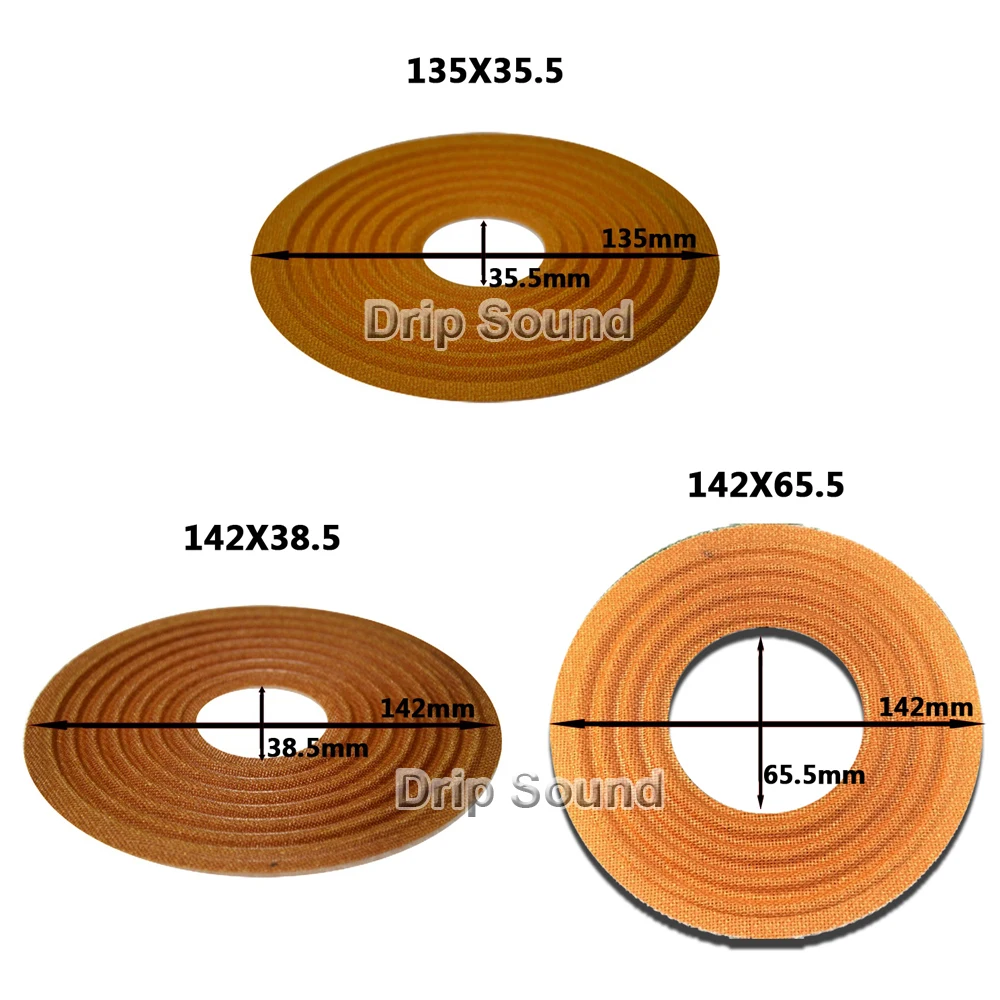 

2pcs 135X35.5/142X38.5/142X65.5mm Elastic Wave Loudspeaker Subwoofer Woofer Bass Speaker Repair Spider Damper