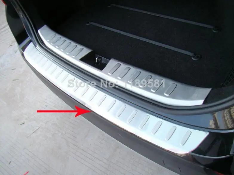 Для BMW X1 2013 нержавеющая сталь Задний бампер подоконник протектор отделка