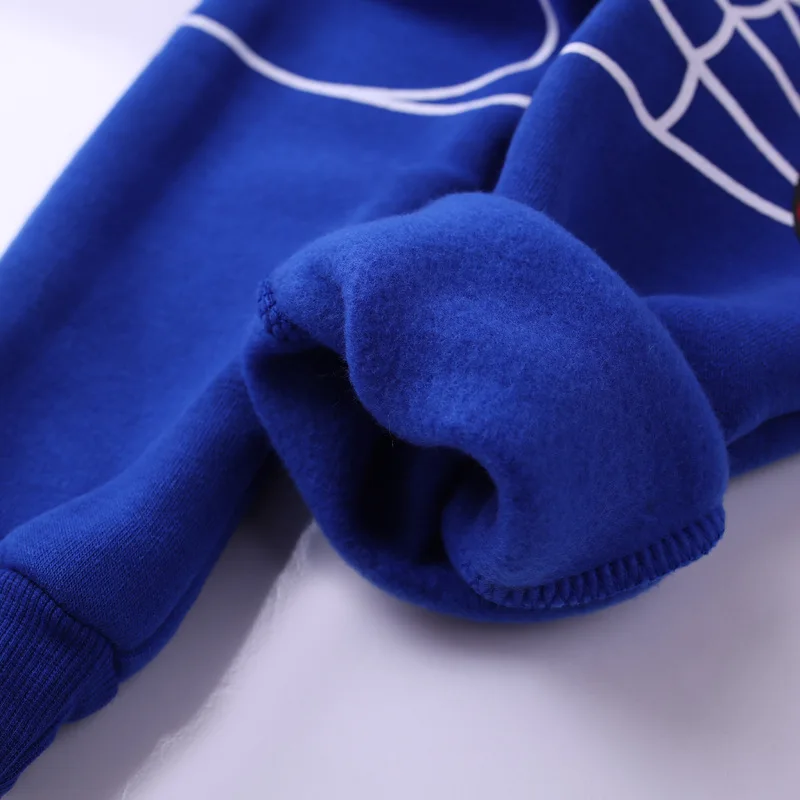 KEAIYOUHUO/детская одежда спортивный костюм для мальчиков коллекция года, зимняя одежда для мальчиков футболка с человеком-пауком+ штаны, комплект из 2 предметов комплект одежды для маленьких мальчиков