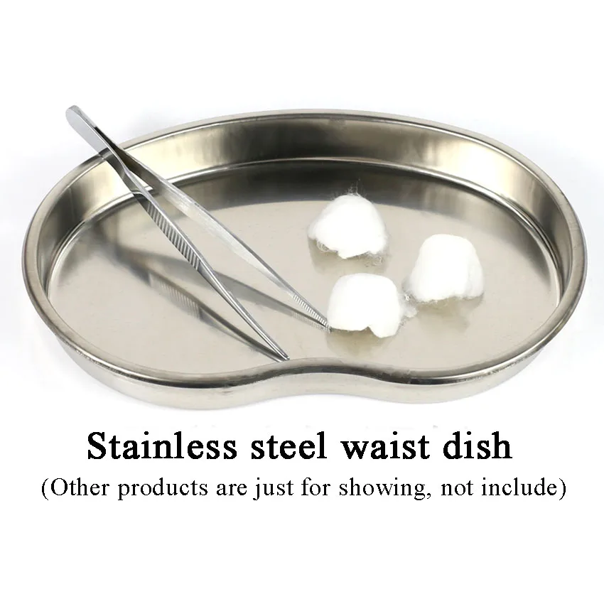 Tattoo Accessories Stainless Steel Medical Plate Surgical Bending Tray Disinfection Eyebrow Lip Permanent Makeup Body Art Dental Tattoo Accessories