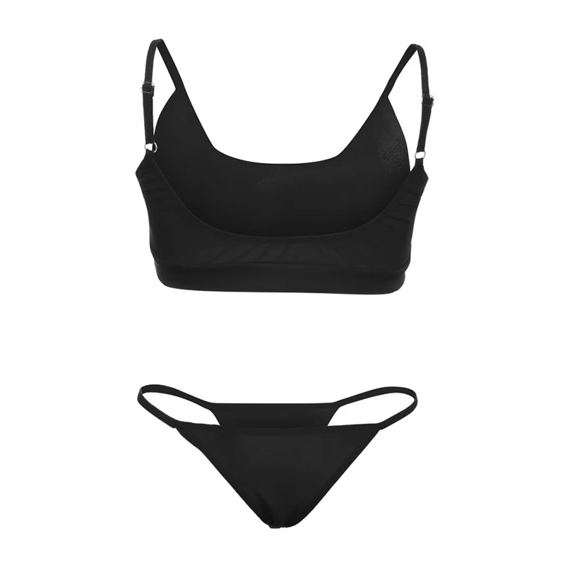 Sexy Triangle Bikini Set New Women Solid Bathing Suit Swimwear Summer Beach Wear Female Low Waist Red Swimsuit Biquini