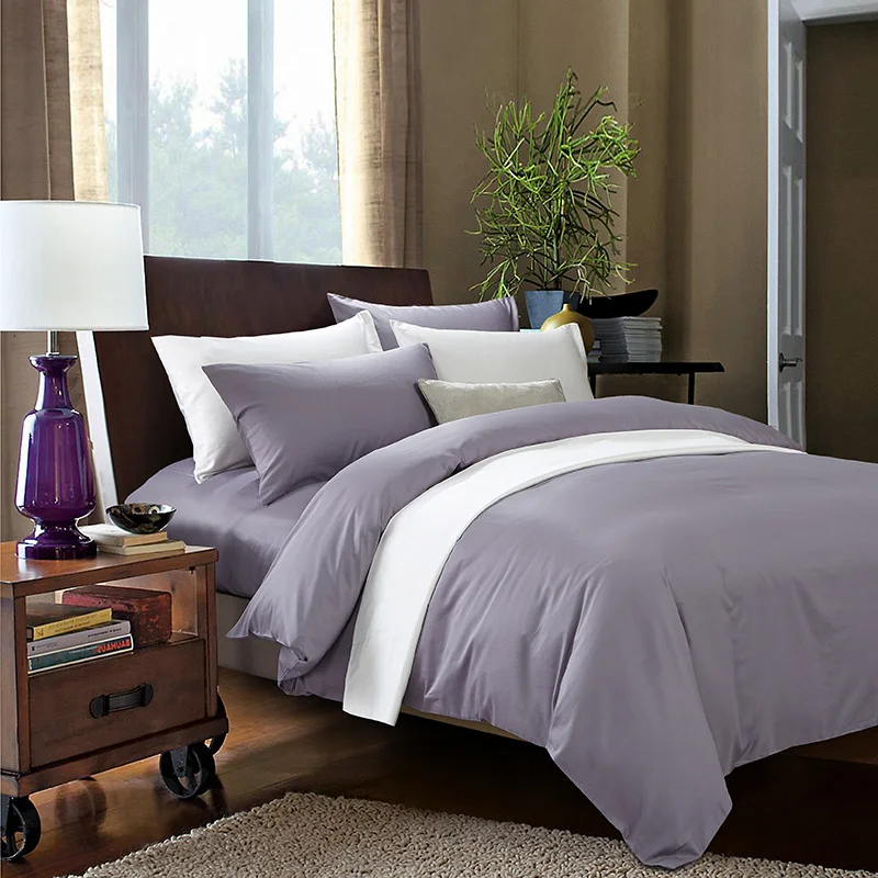 Posodono Luxury 100 Egyptian Cotton bedding sets solid violet high