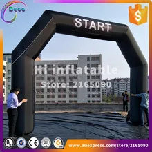 8 м Широкий Пользовательский логотип реклама надувной вход старт финишная линия надувная АРКА