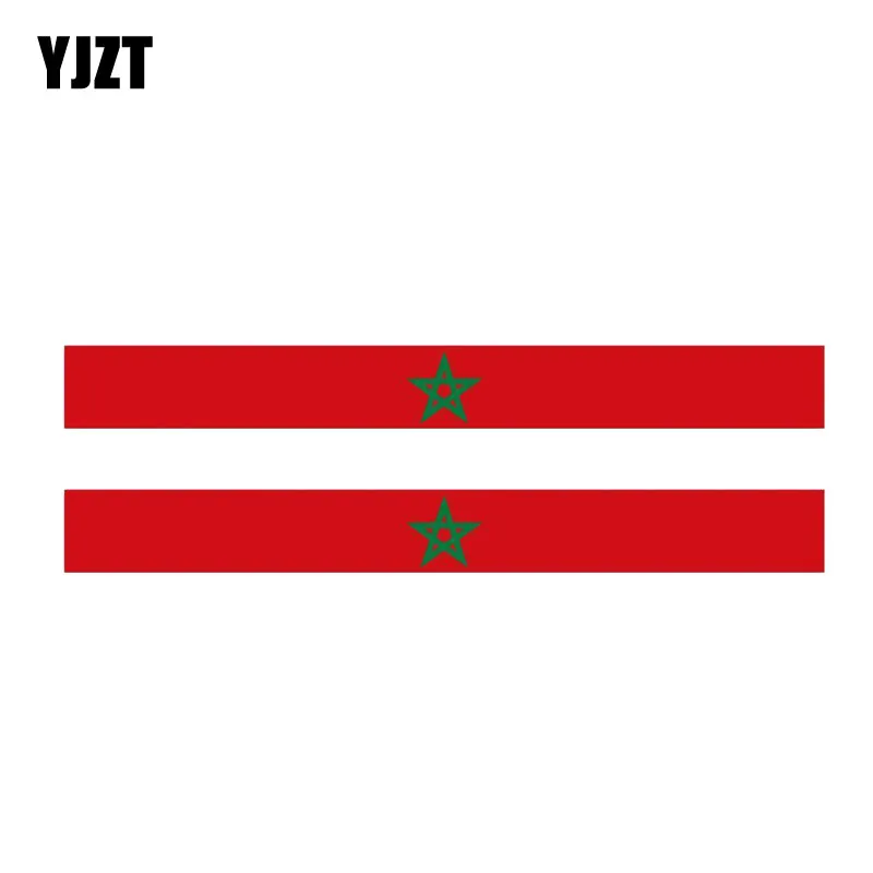 YJZT 2X 17 3 см * 1 9 креативный марокканский флаг наклейка для автомобиля аксессуары