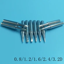 10 шт. 900M-T наконечник паяльника 900M-T-0.8D/1.2D/1.6D/2.4D/3.2D для Saike aoyue lucky ПАЯЛЬНЫЕ НАКОНЕЧНИКИ 936 907 852d++ 909D 852