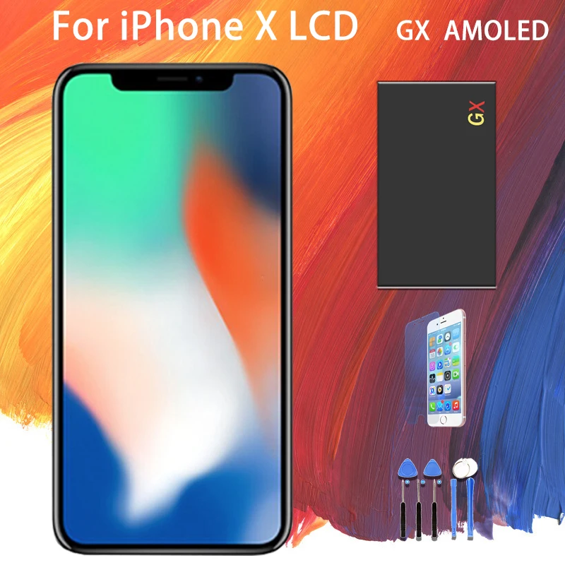 Для iPhone GX X AMOLED дисплей сенсорный экран shun длинная сборка замена для ЖК