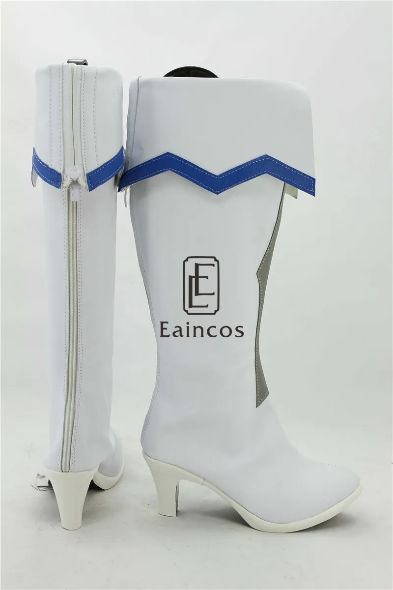 Аниме Меч онлайн 2 Calibur Yuuki Асуна Vaporeon обувь для косплея белые ботинки Индивидуальный размер