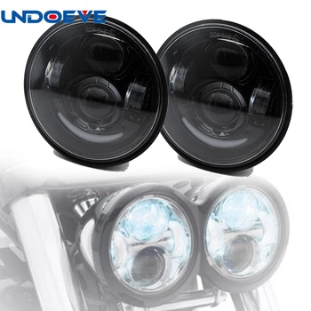 

Undoeve 1pair Factory offer 5inch 9-32V DC 40W led driving headlight with DRL for Motorcycles Fat Bob