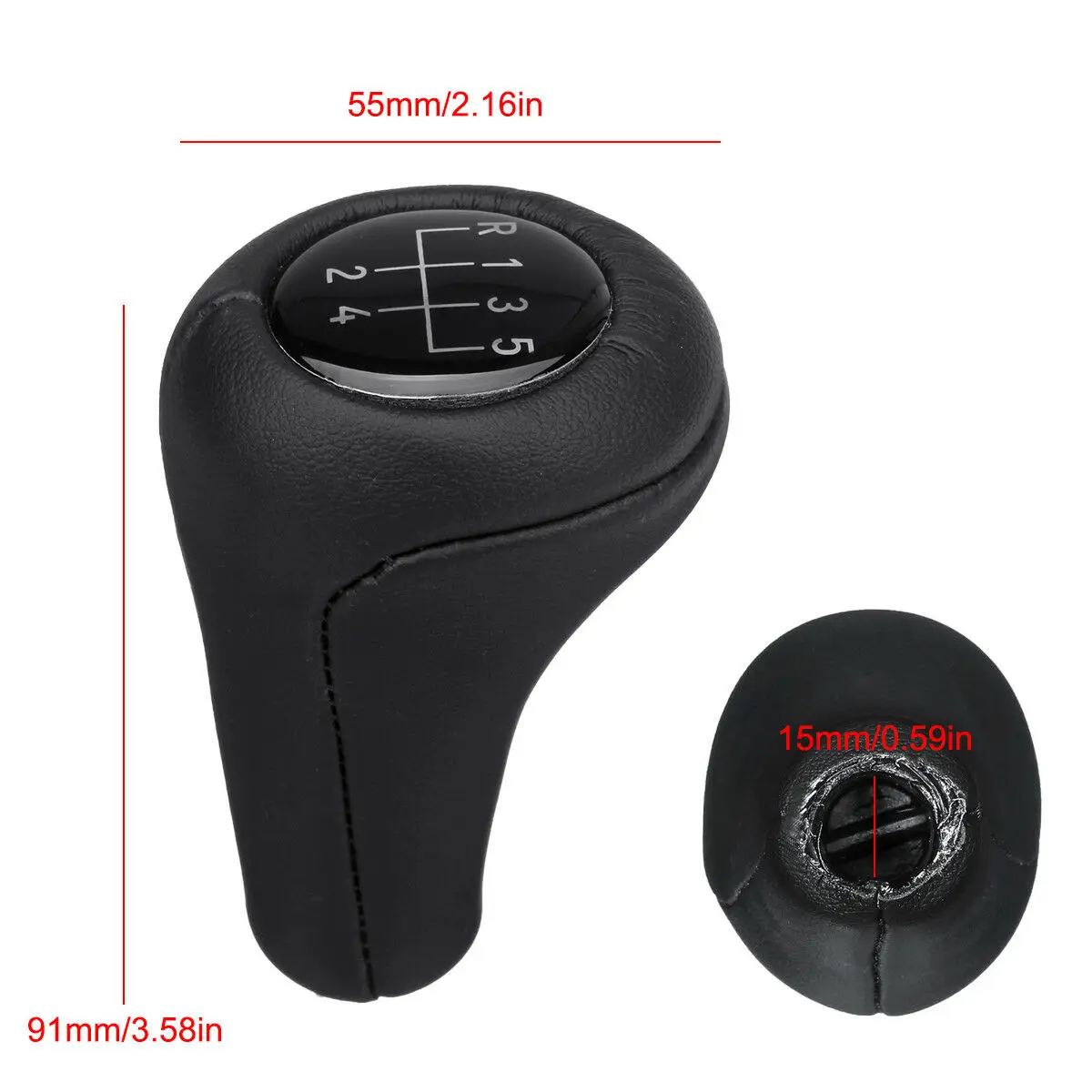 5-Speed Auto Gear Shift Knob Ball Leather Plastic For BMW E28 E30 E32 E34 E36 | Автомобили и мотоциклы