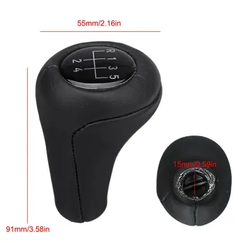 

5-Speed Auto Gear Shift Knob Ball Leather Plastic For BMW E28 E30 E32 E34 E36
