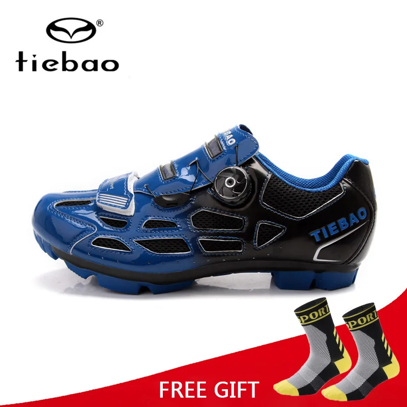 

Tiebao MTB Bike Cycling Shoes Men Women Racing Bicycle Self-Lock Athletic Shoes With Fast Tuning Knob Laces zapatillas ciclismo