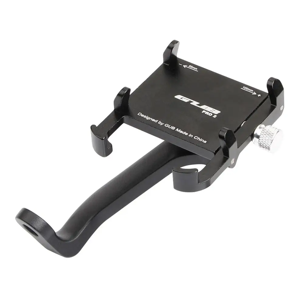 

For GUB PRO2 Aluminum Alloy Mobile Phone Holder Enhanced Four-claw Design Phone Stand for Bike Motorcycle M365 Electric Scooter