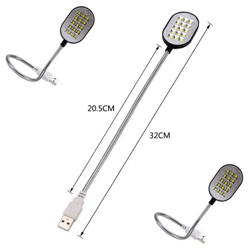 Portable Travel Flexible LED On Reading Book Light Lamp owerful led flashlight Rechargeable torch flashlight t6 #4S14 (1)