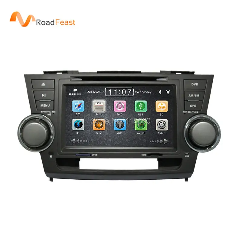 8" Indash Car Radio DVD Player GPS Navigation For Toyota Highlander