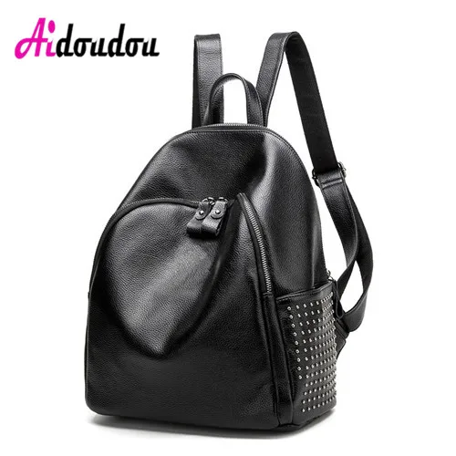 

AIDOUDOU BRAND Cute School Bags Knitting Backpack For Girls Travel Back Bag Fogareiro Luggage Flap Pocket Side Zipper