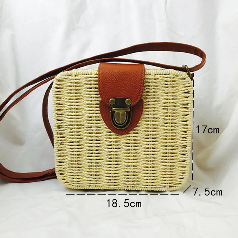 2022 Women Straw Bags Round Woven Handmade Ladies Design Summer Beach Circle Bohemia Rattan Cross Body Shoulder Bag New Fashion 