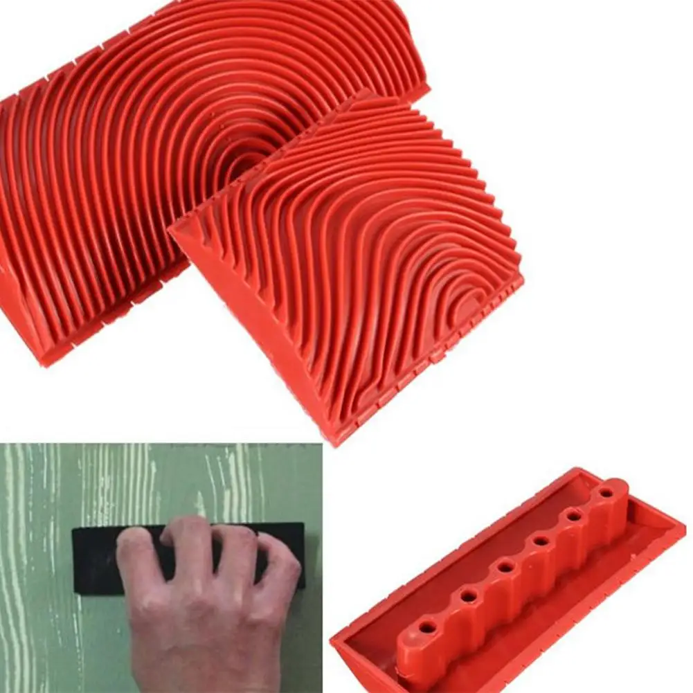 

2PCS 3 Inch 6 Inch Imitation Wood Grain Paint Roller Brush Wall Painting Tool sets Wall Texture Art Painting Tool Set