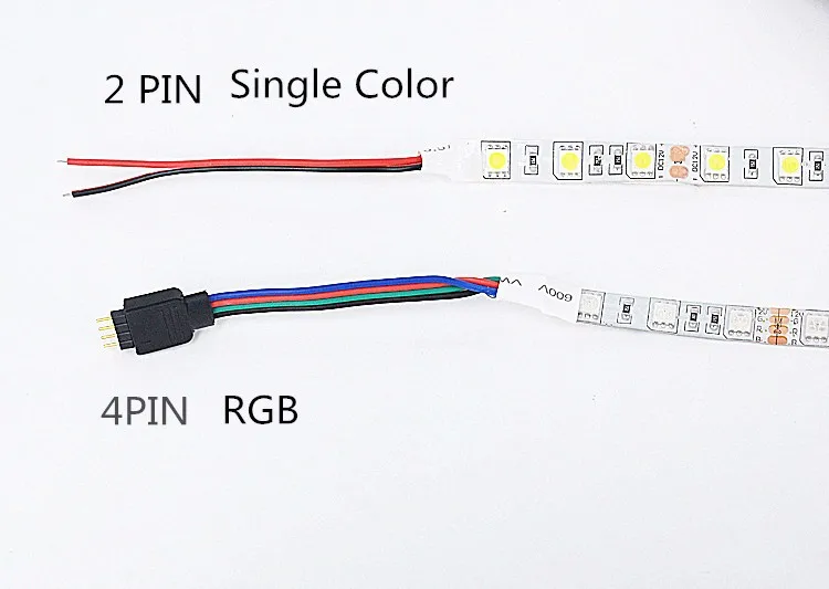 DC 5 в 12 В 24 В Светодиодная лента RGB PC Водонепроницаемая 5050 5 м гибкая светодиодная лента светильник RGB 5 12 24 В Лента светодиодная лента лампа ТВ ПОДСВЕТКА лента