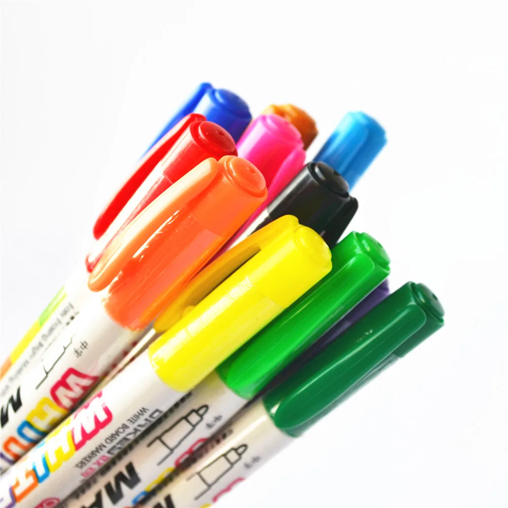 12 цветов белая доска Производитель ручка белая доска маркер Жидкий Мел стираемая стеклянная керамика ручка производитель легко стирается