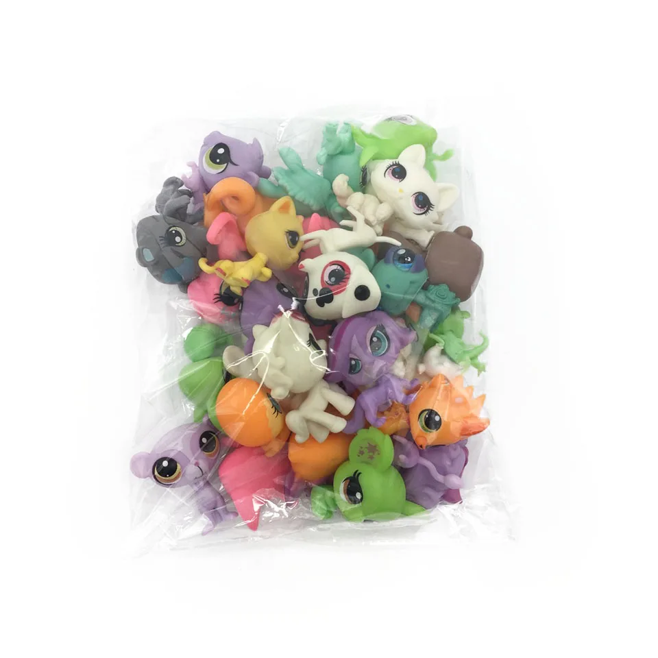 

WISHTIME 30Pcs/set Cute Little Pet Shop Figure LPS Figures Littlest Animal Cat Patroling Dog patrulla Action Figures Kids toys