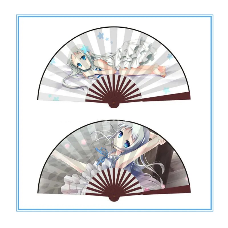 10 дюймов шелковый аниме складной вентилятор bamboo fan bone и производители национальных характеристик аниме складной вентилятор украшения