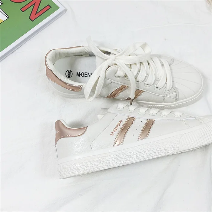 

Shoes Women Casual Shoes White Sneakers Women Fashion Vulcanized Shoes 2019 Autumn Low flat Shoes Ladies Skateboarding Walking