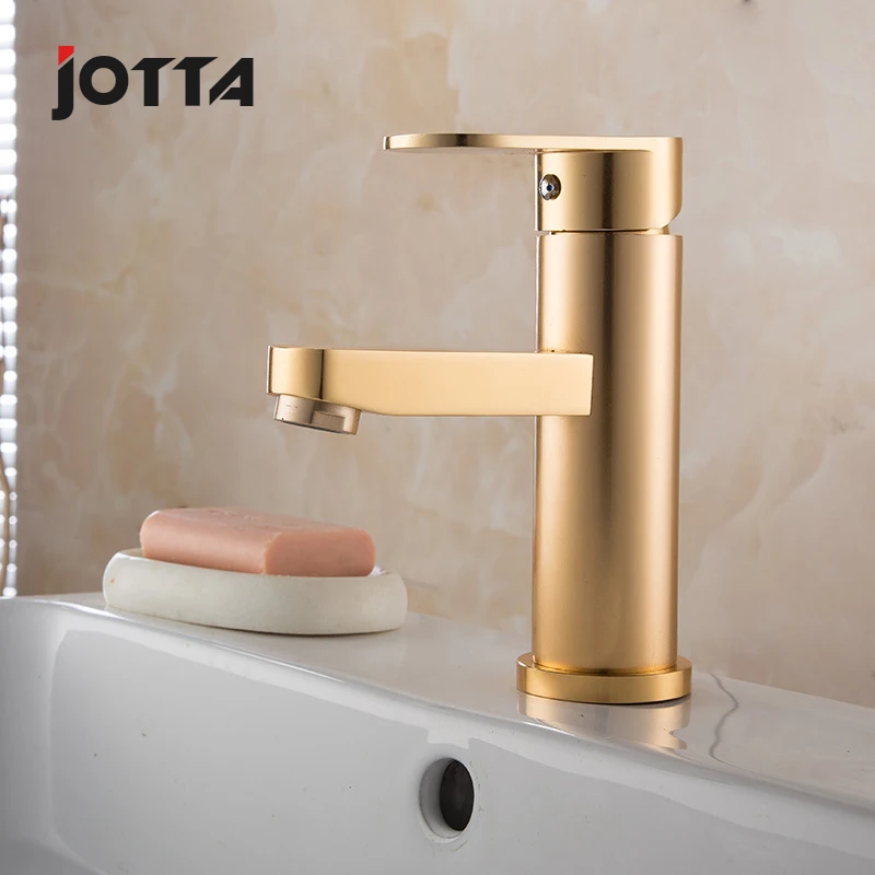 Space aluminum single hole basin lavabo faucet bathroom hot and cold water faucet washbasin  basin mixing water valve