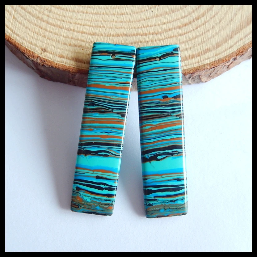 

Natural Rainbow Asper fashion woman Earring Bead,Jewelry accessories,41x13x3mm,6.1g