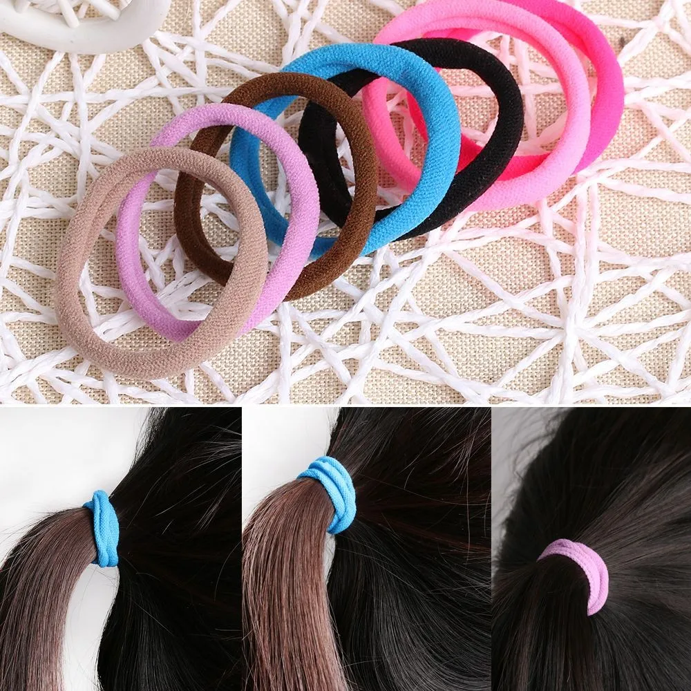 

50PCS Ring Hair Bands Girls Colorful Elastic Hair Rope Tie Gums Kids Rubber Band Ponytail Holder Hair Accessories headwear
