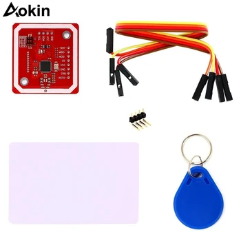 

REES52 PN532 NFC NXP RFID Module V3 Kit Near Field Communication Reader I2C SPI HSU with S50 White Card Key Card for Arduino