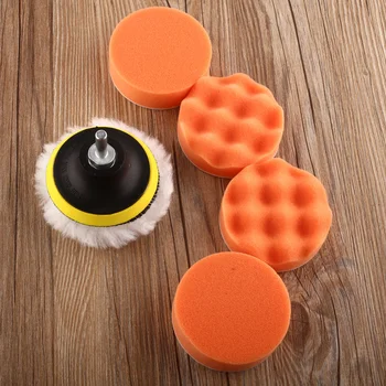 

6 Pcs 3 INCH 8 CM Polishing Sponge Foam High Buffer Pad Set For Automoblie Truck Boat Polisher Tools Car polish Tool Buffing
