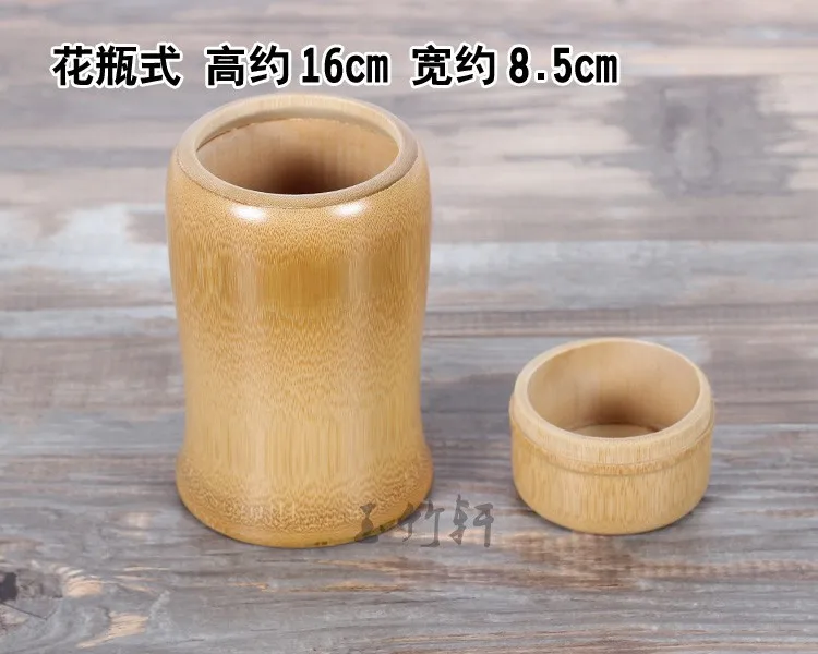 Герметичная емкость для чая контейнер-цилиндр портативный бамбуковая трубка чайник Caddy