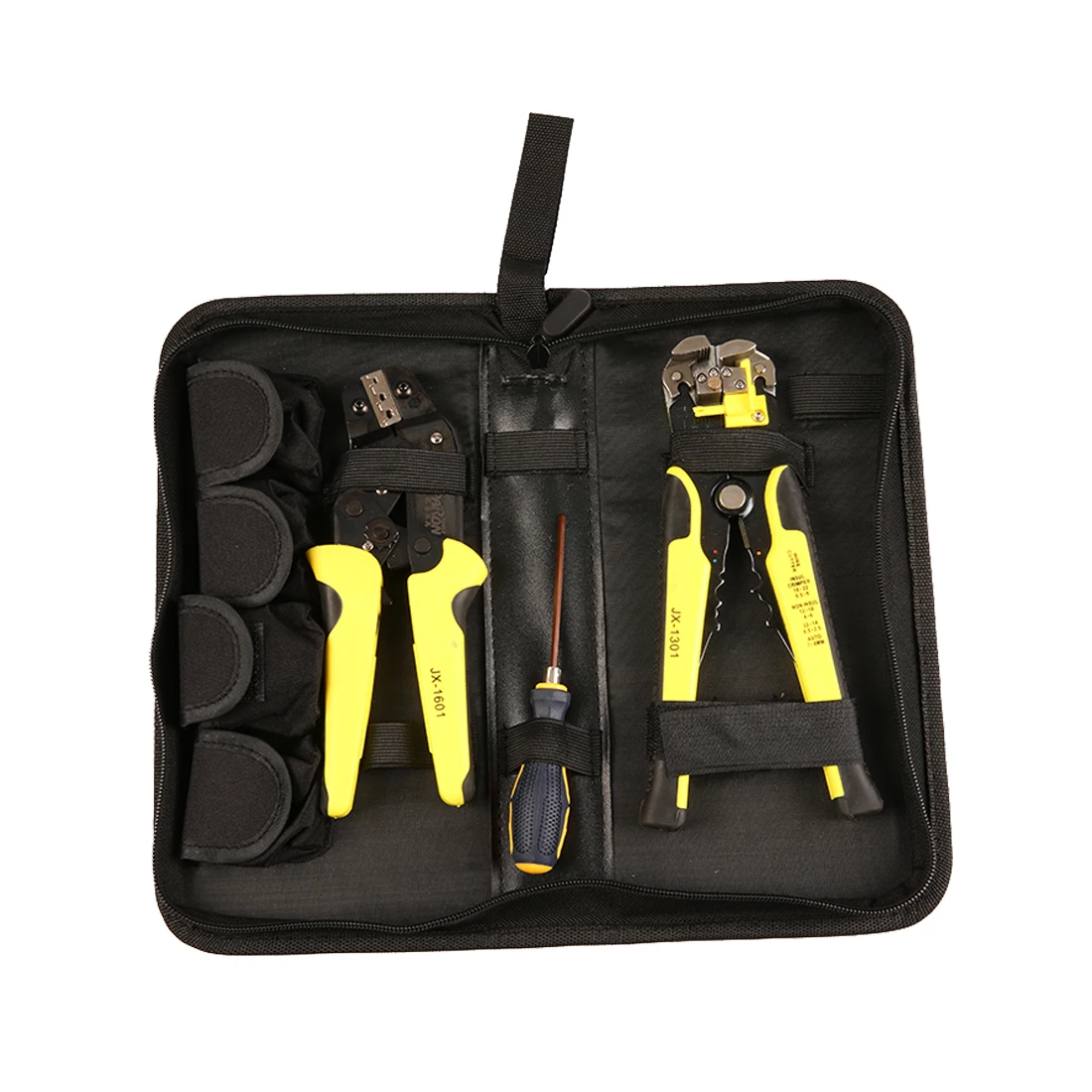 

Ratchet Terminal Crimping Plier Wire Crimper Set Decrustation Engineering Electrical Hand Tool with Screwdiver Spare Terminals