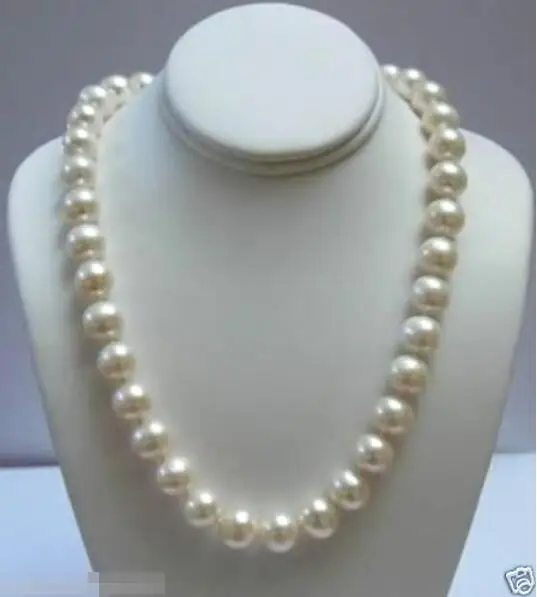 

Hot sale new Style >>>>>GENUINE AAA+ 11-12 MM WHITE PEARL NECKLACE 18